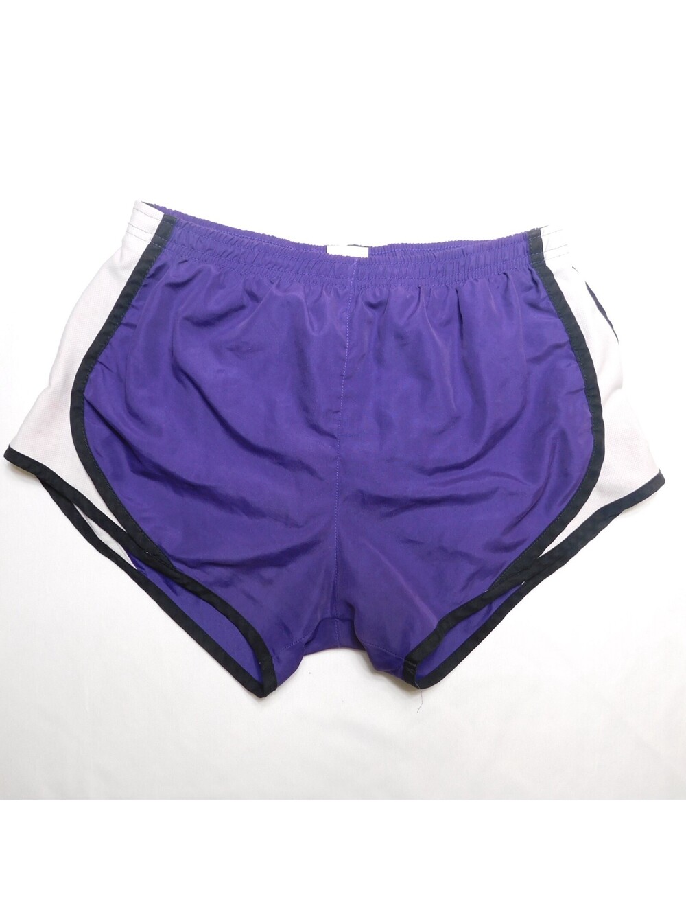 Boxercraft Women's Small Purple Running Shorts Athletic Gym Activewear White Pip